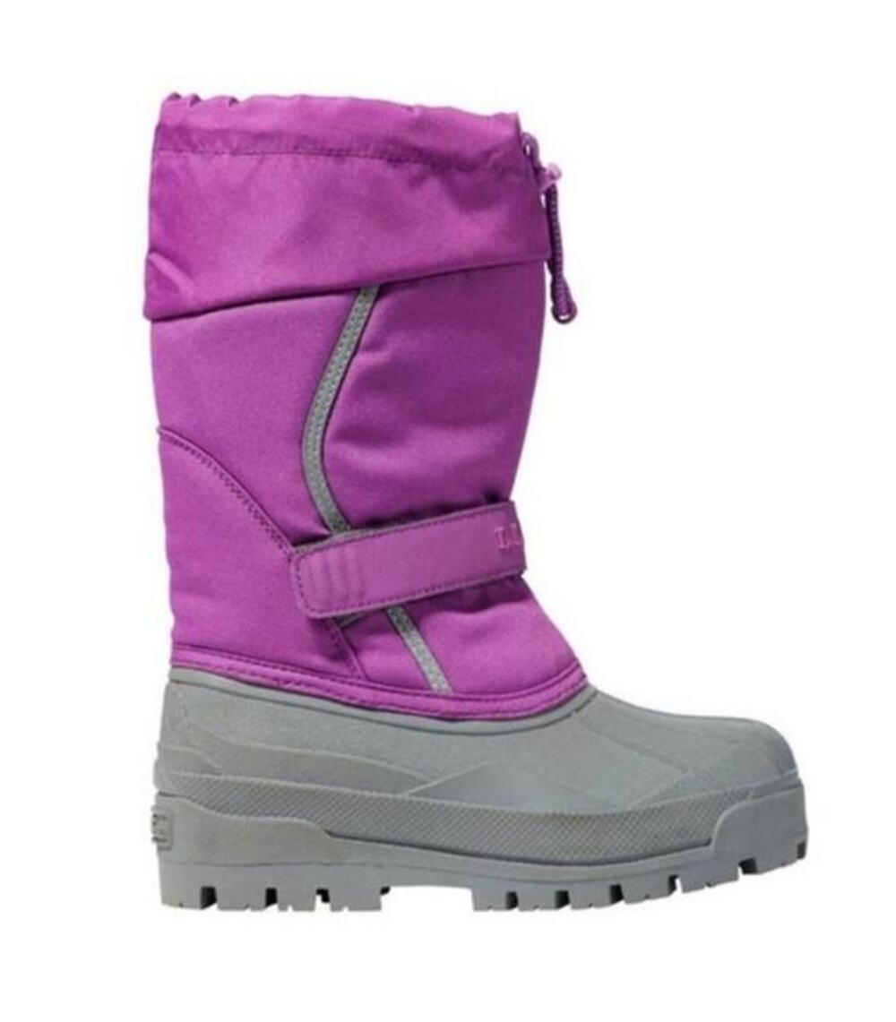 LL Bean Northwoods Boots Kids Size 2 Purple Gray Insulated Winter Boot warm